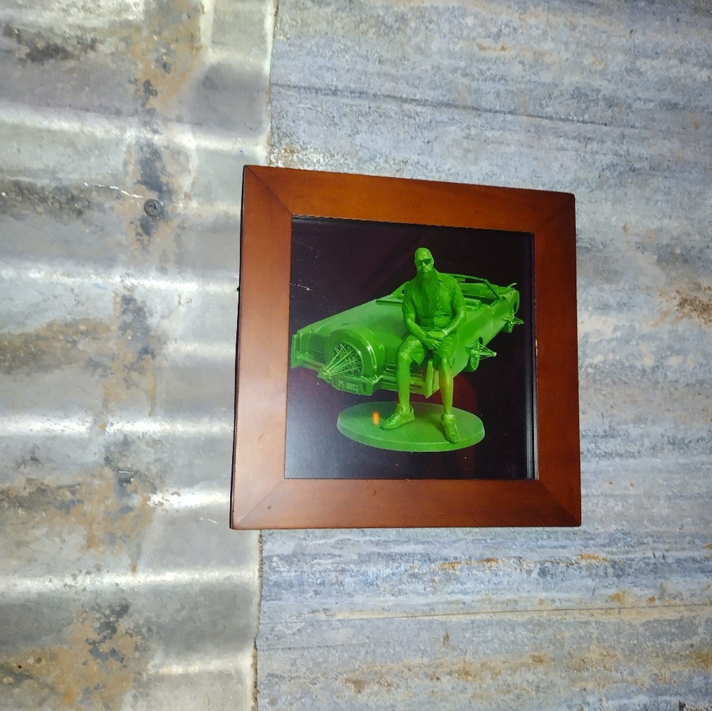 Slim Thug H-Town Rapper Plastic Army Man Framed Art Print By Neon Nicho
